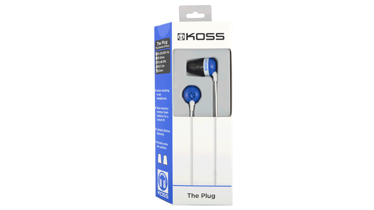 KOSS The Plug Blue по цене 1 000 ₽