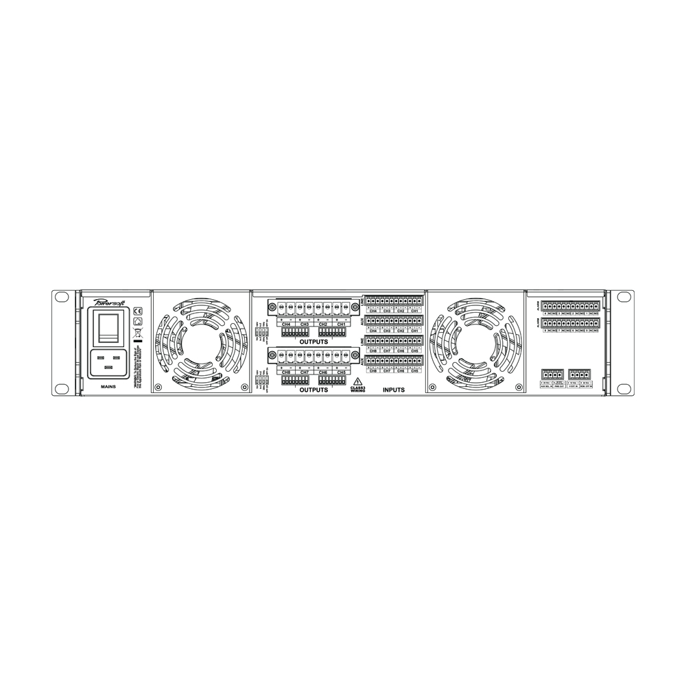 Powersoft Ottocanali 12K4 DSP+DANTE по цене 1 020 081 ₽