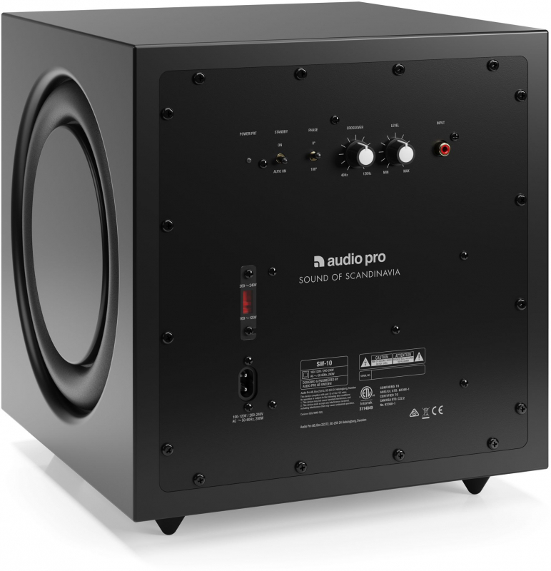 Audio Pro SW-10 Black по цене 44 890 ₽