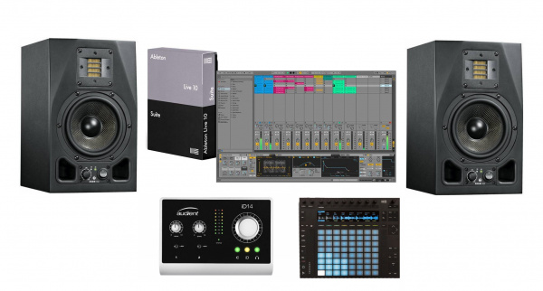 Комплект ADAM A5X (2 шт) + Audient iD14 (1 шт)  + Ableton Push 2 + Live 11 Suite (1 шт) по цене 177 950 ₽