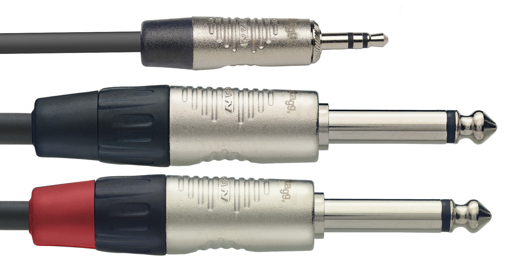 STAGG NYC3/MPS2PR Кабель Stereo Jack 3.5 - 2 x Mono Jack 6.3 по цене 1 320 ₽