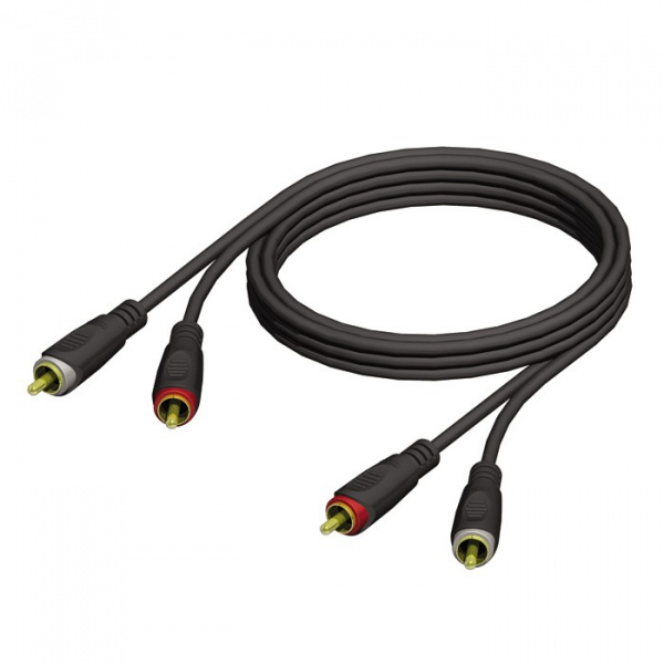 Adam Hall Cables REF 800 3 - Audio Cable 2 x RCA male to 2 x RCA male 3 m по цене 1 690 ₽