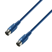 Adam Hall Cables K3 MIDI 0150 BLU - MIDI Cable 1.5 m Blue по цене 600 ₽
