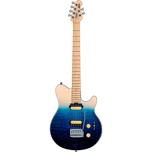 Sterling By Music Man Axis SUB AX3QM SPB M1 Spectrum Blue