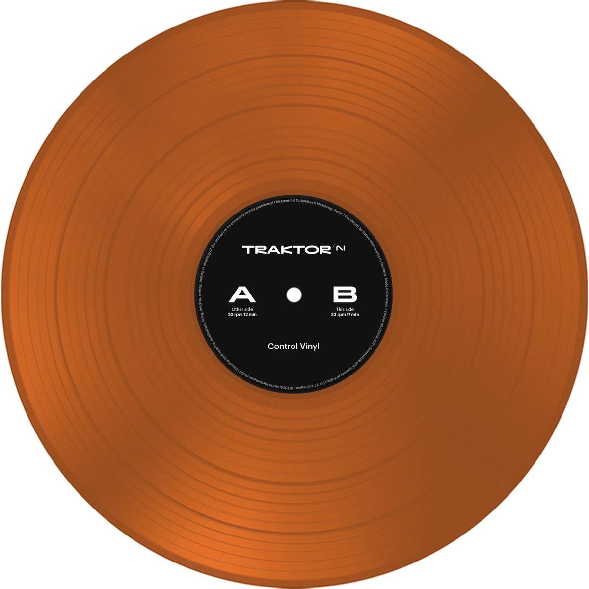 Native Instruments Traktor Control Vinyl MK2 2024 Edition Orange Transparent по цене 3 400 ₽