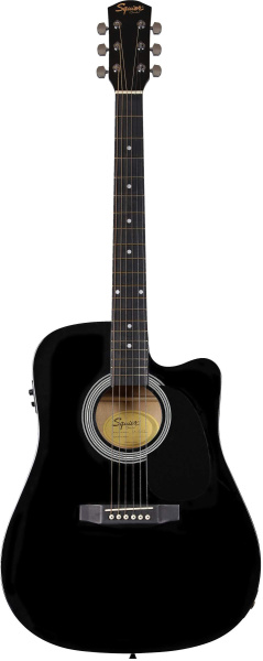 Fender Squier SA-105CE Black по цене 17 200 ₽
