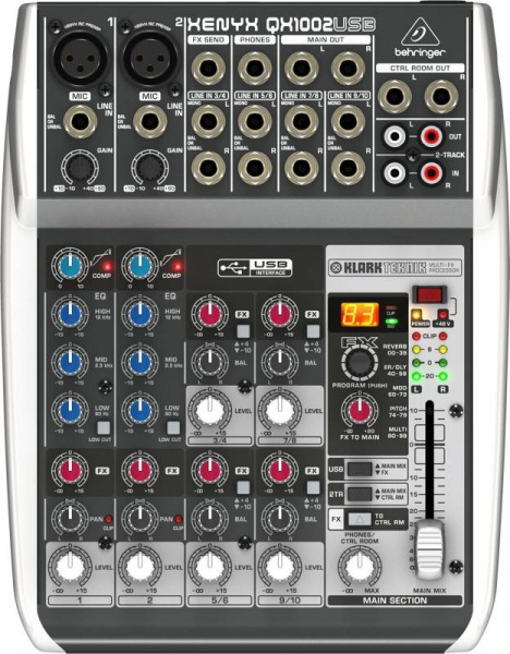 Behringer XENYX QX1002USB по цене 12 200.00 ₽