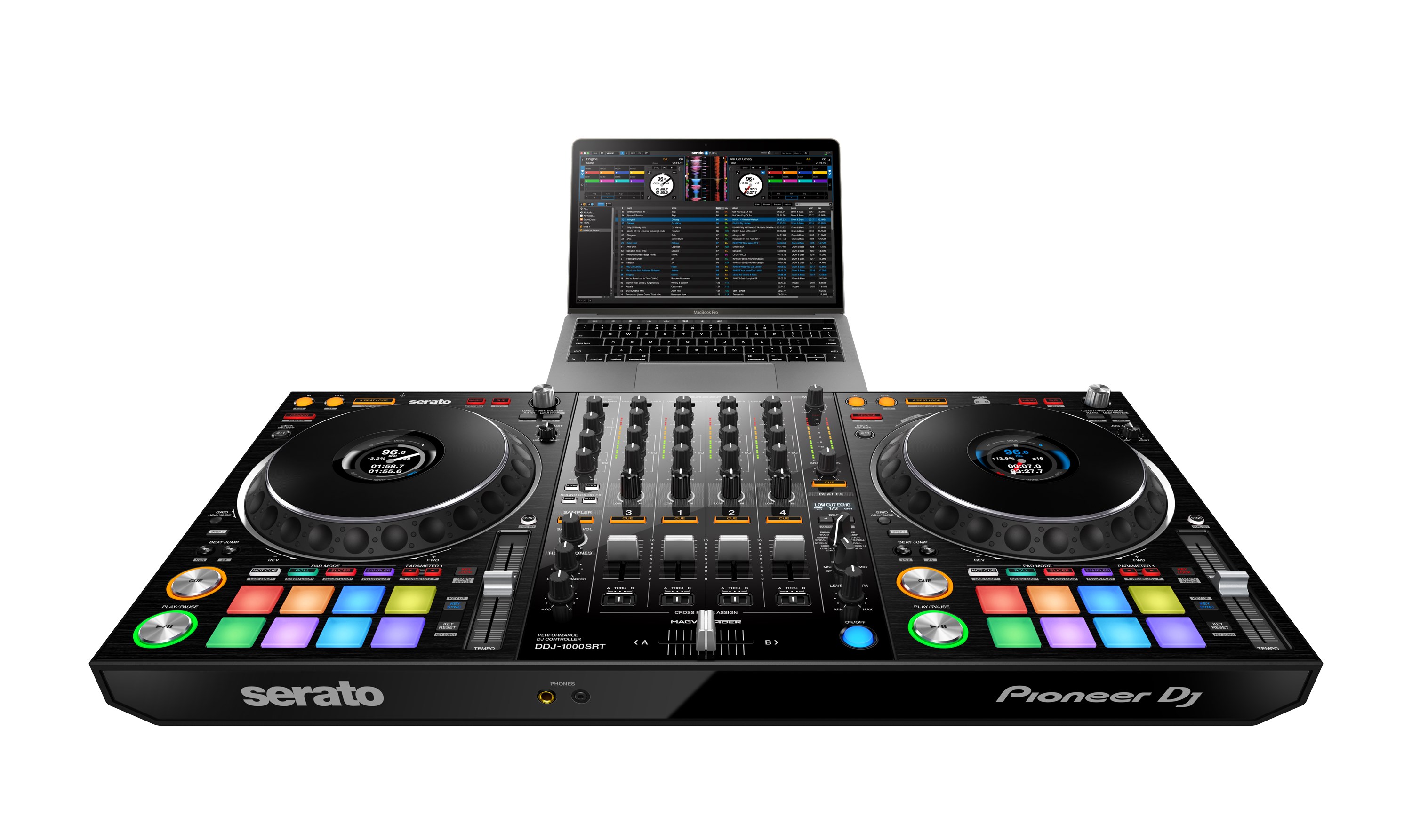 Контроллер для диджея. Pioneer DJ DDJ-1000srt. Pioneer DJ DDJ-1000. Контроллер Пионер DDJ 1000. DDJ 1000srt Serato.