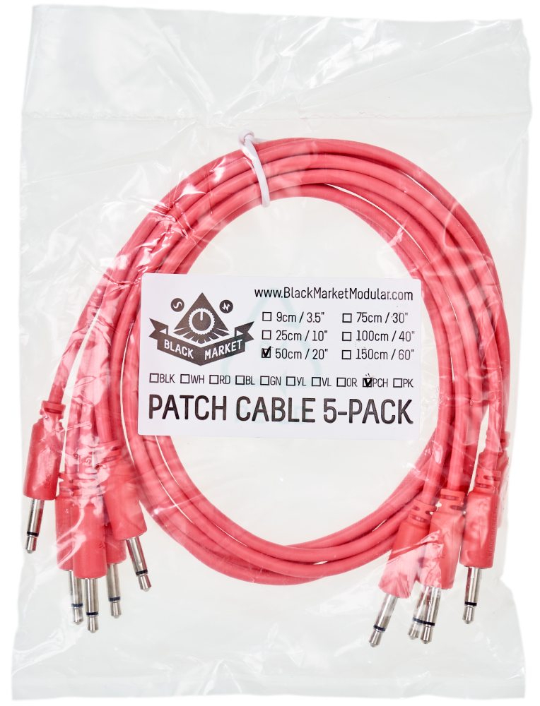 Black Market Modular patchcable 5-Pack 50 cm peach по цене 1 600 ₽