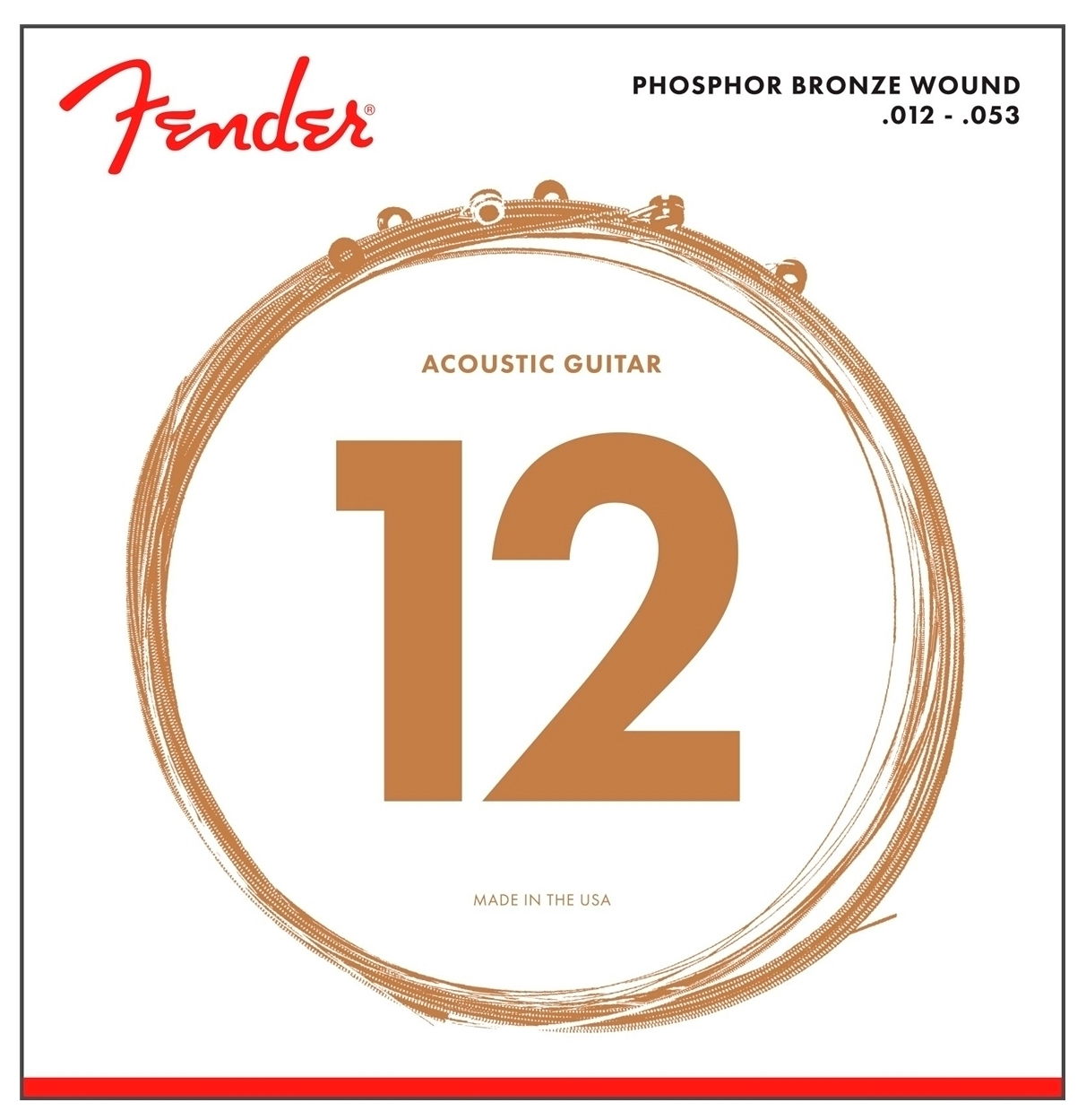 Fender Strings New Acoustic 60L Phos Bronze Ball 12-53 по цене 1&nbsp;120.00 ₽