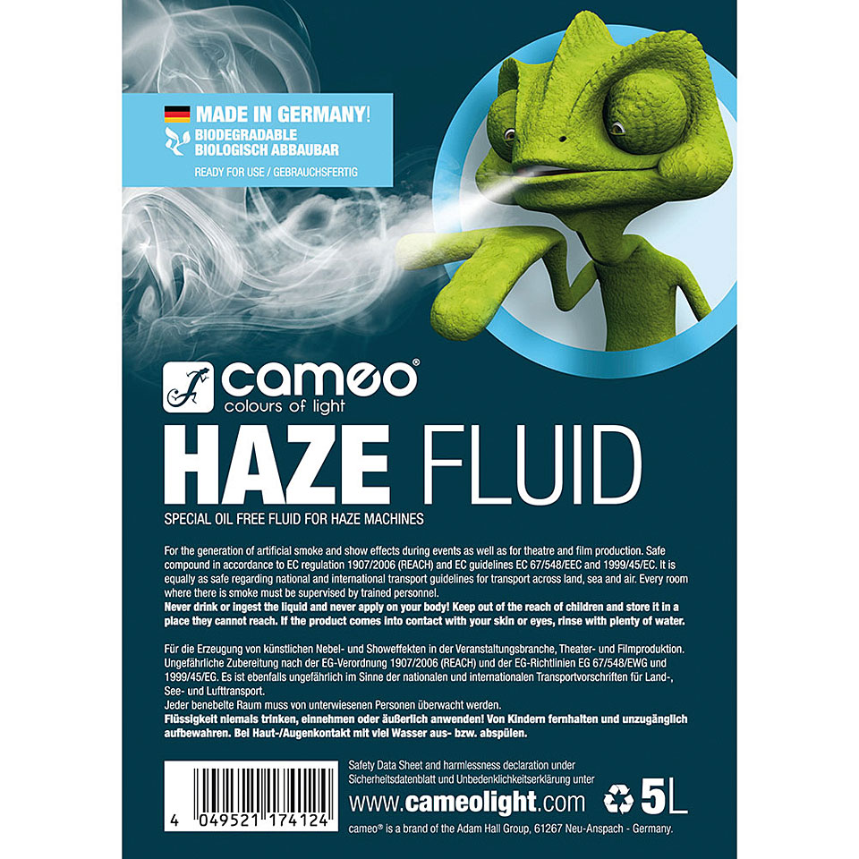 Cameo Haze Fluid 5L по цене 4 010.00 ₽