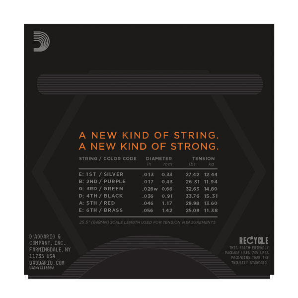 D'Addario NYXL1356W по цене 2 500 ₽