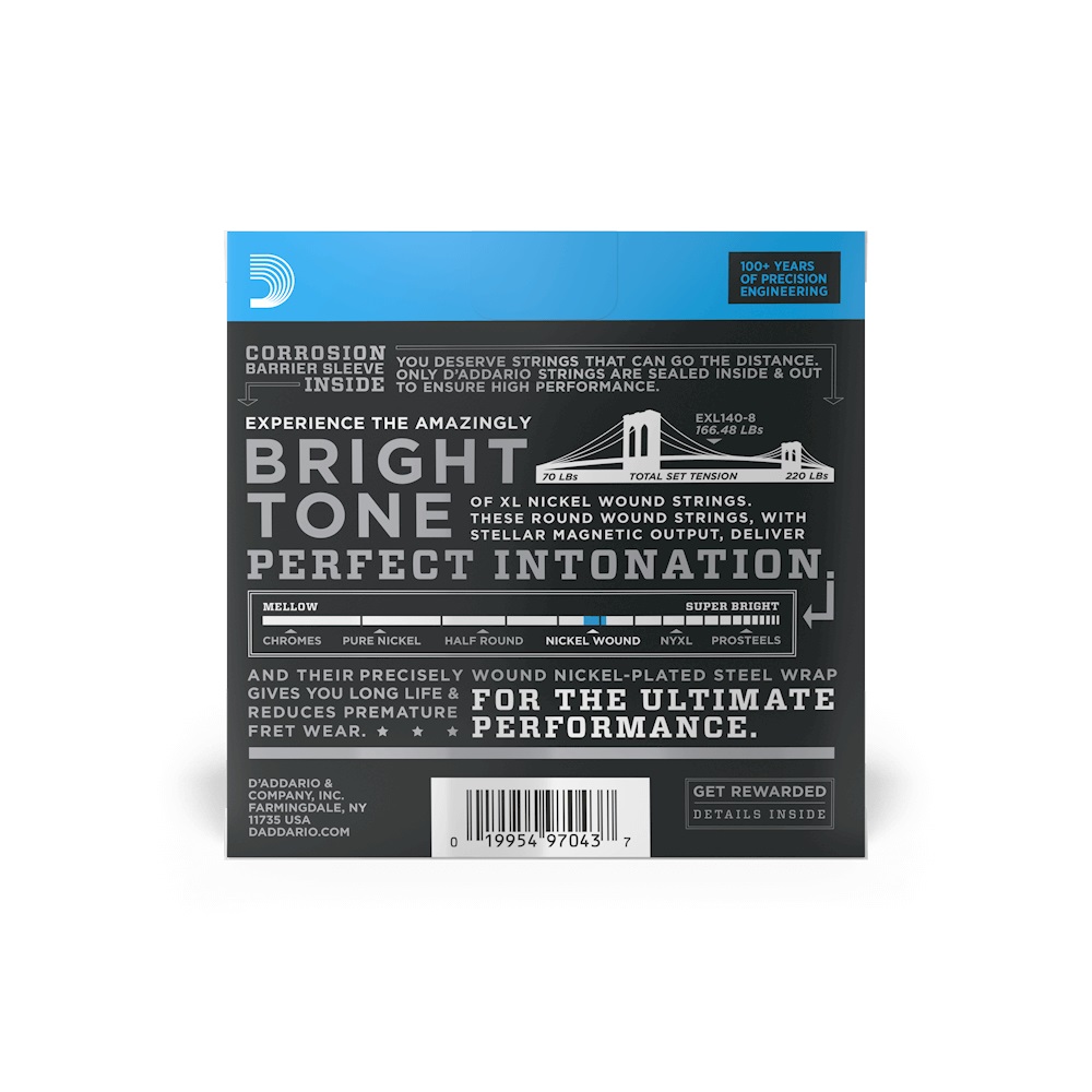 D'Addario EXL140-8 по цене 2 700 ₽