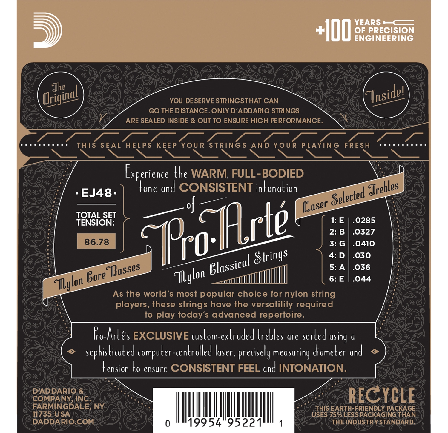 D'Addario EJ48 по цене 1 600 ₽
