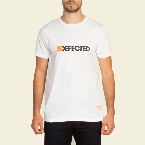 Defected Defected Logo Mens Orange Cube White T Shirt