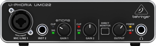 Behringer U-PHORIA UMC22 по цене 7 490 ₽