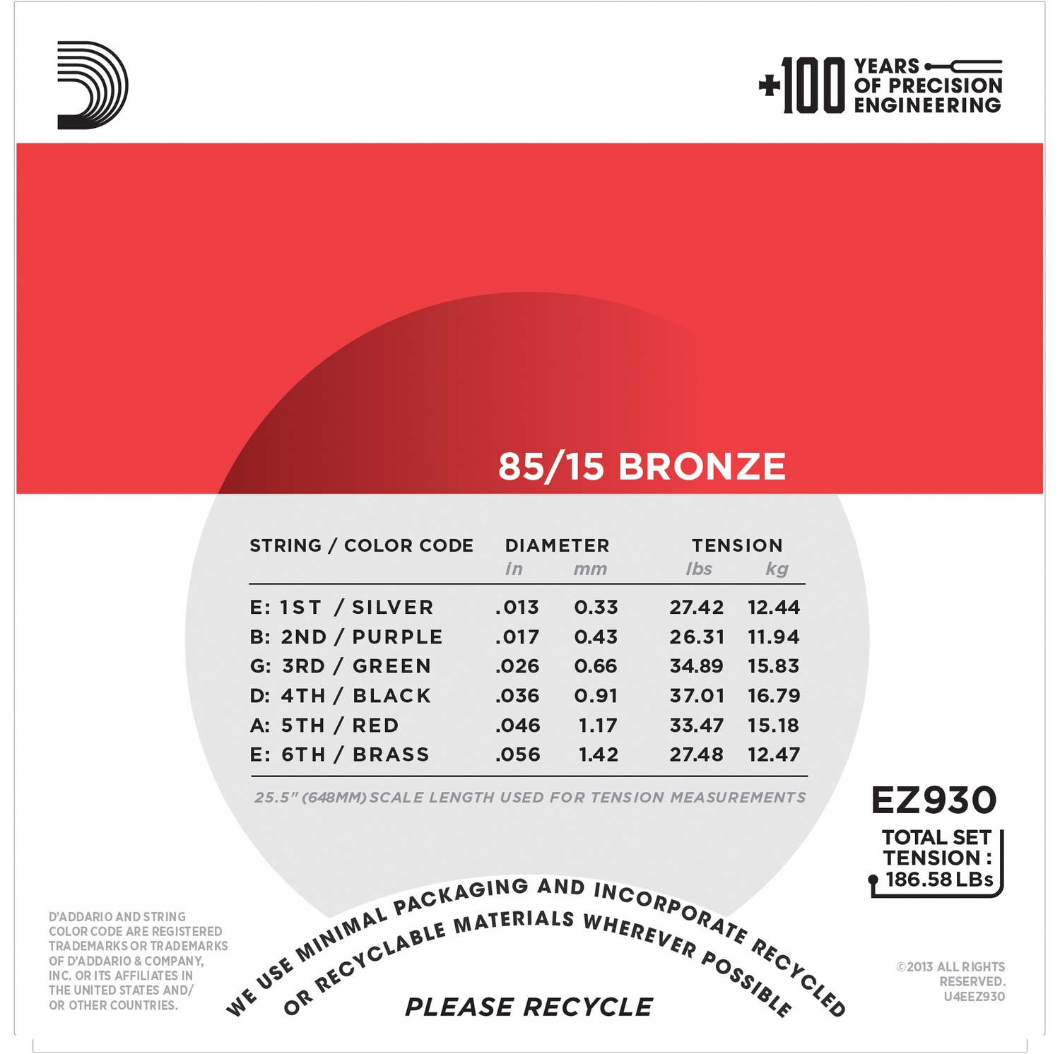 D'Addario EZ930 по цене 1 100 ₽