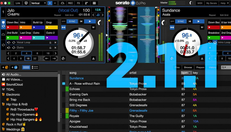 Обновление Serato DJ Pro 2.1.1: Независимые режимы работы пэдов, перенастройка официальных MIDI-контроллеров