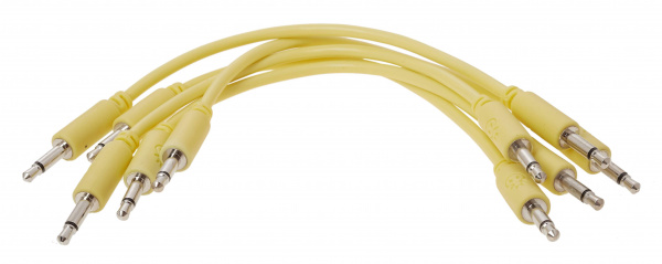 Erica Synths Eurorack Patch Cables 10cm, 5 Pcs Yellow