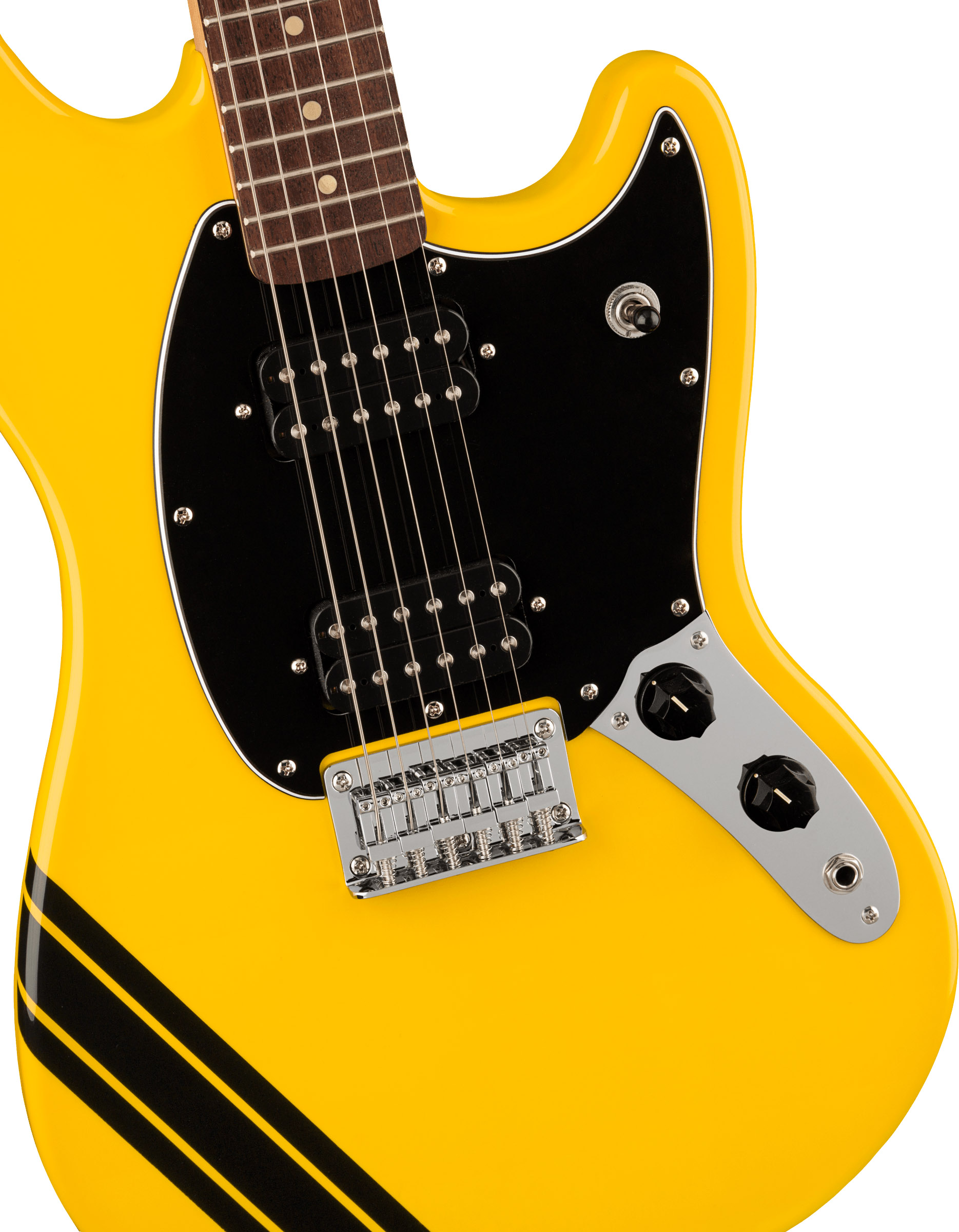 Fender Squier Bullet Mustang HH COMP Graffiti Yellow по цене 21 670 ₽