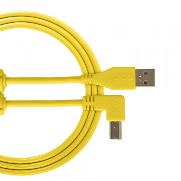 UDG Ultimate Audio Cable USB 2.0 A-B Yellow Angled 1m по цене 900 ₽