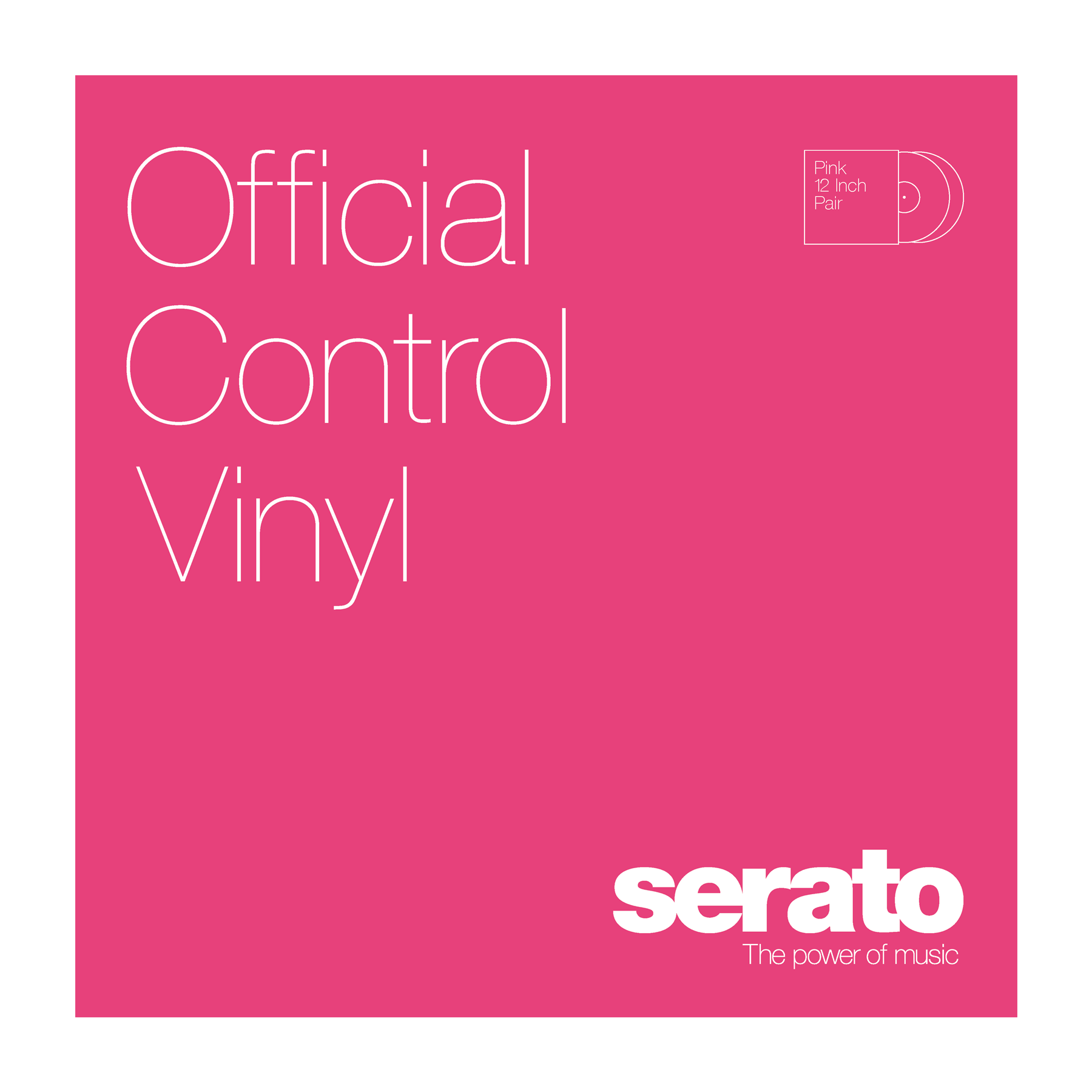 Serato 12" Control Vinyl Performance Series (пара) - Black. 100ta0rsu par Pink RSU 10x10. Std pair