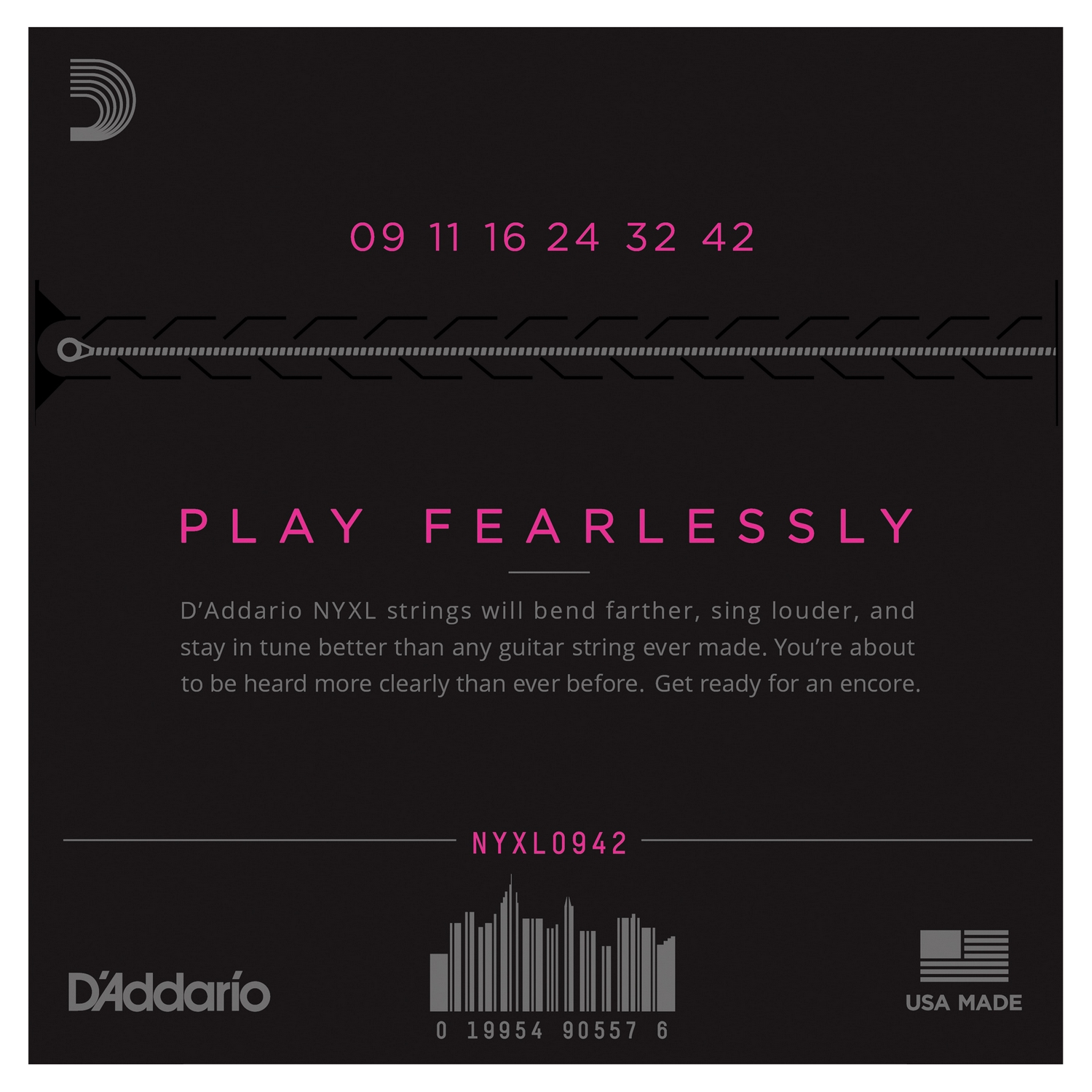 D'Addario NYXL0942 по цене 2 400 ₽