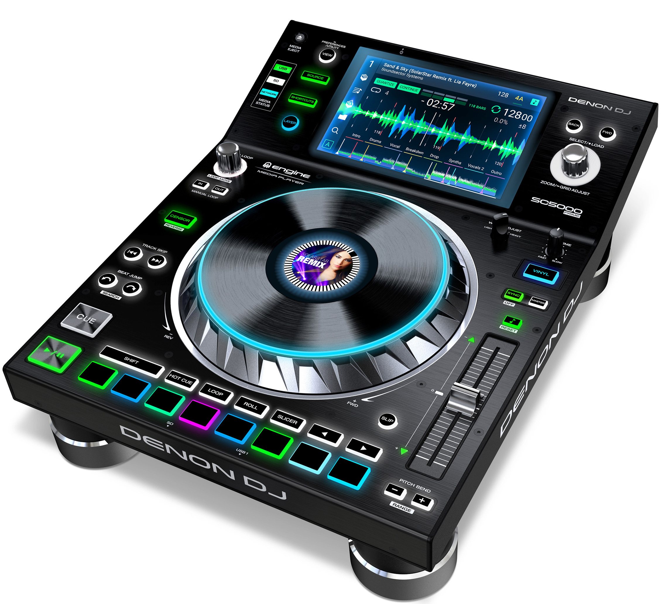 Мощные музыкальные плееры. Denon DJ sc5000. CD DJ проигрыватель Денон 1000. Denon 3900 DJ С пластинкой. Пульт Denon DJ.