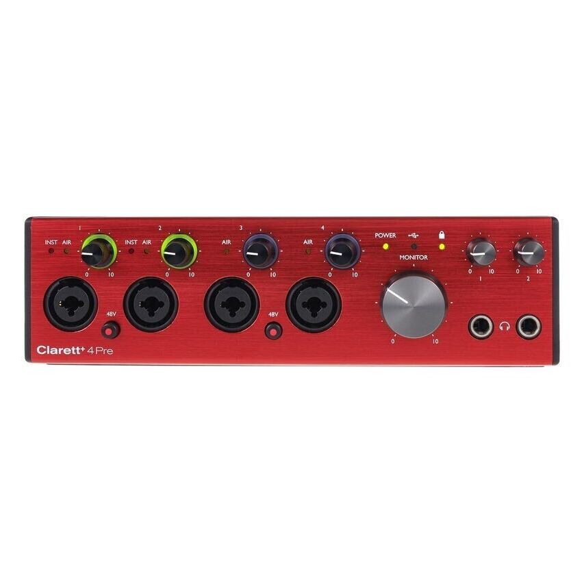 Focusrite Clarett+ 4Pre USB по цене 89 500 ₽