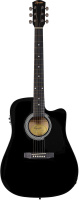 Fender Squier SA-105CE Black по цене 17 200 ₽