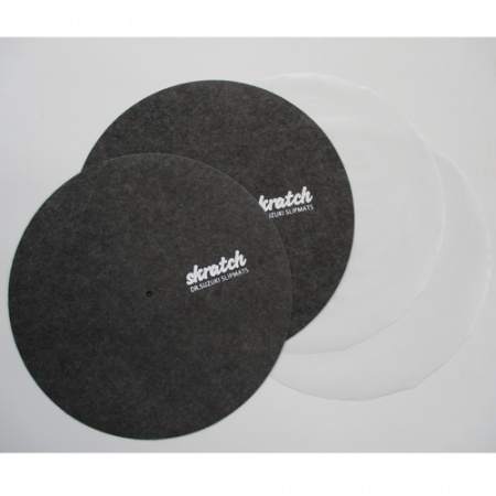 Dr.Suzuki Slipmats - Skratch 12" (пара) по цене 1 800 ₽