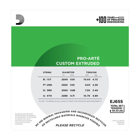 D'Addario EJ65S по цене 700 ₽
