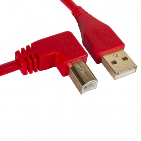 UDG Ultimate Audio Cable USB 2.0 A-B Red Angled 1m по цене 940 ₽