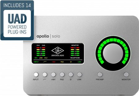 Universal Audio Apollo Solo Thunderbolt 3 по цене 45 000 ₽