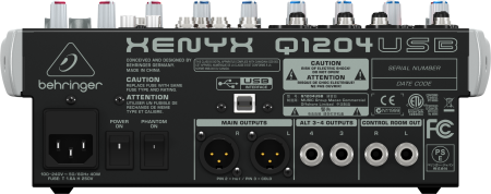 Аренда микшерного пульта Behringer XENYX Q1204USB по цене 1 500.00 руб.