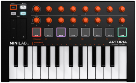 Arturia MiniLab MK2 Orange Edition по цене 15 490 ₽