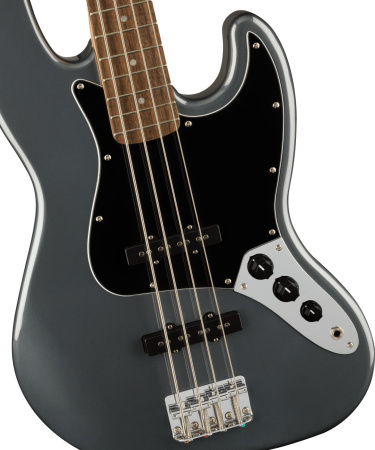 Fender Squier Affinity 2021 Jazz Bass LRL Charcoal Frost Metallic по цене 48 400 ₽