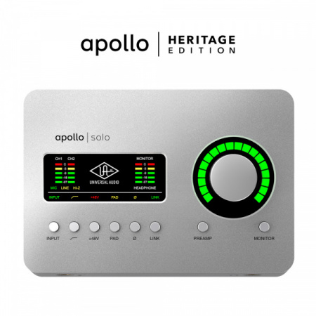 Universal Audio Apollo Solo USB Heritage Edition по цене 68 900 ₽