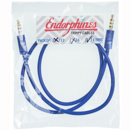 Endorphin.es Trippy Cables TRRS, blue, 60cm по цене 350 ₽
