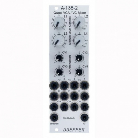 Doepfer A-135-2 Quad VCA / Voltage Controlled Mixer по цене 11 100 ₽