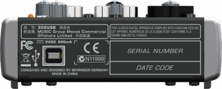 Behringer XENYX 302USB по цене 5 450 ₽