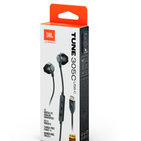 JBL Tune 305C Black по цене 1 600 ₽
