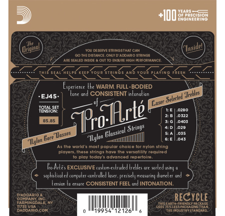 D'Addario EJ45 по цене 1 600 ₽