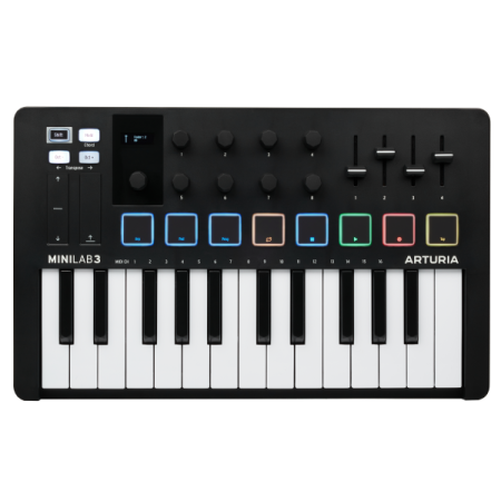 Arturia MiniLAB 3 Black Edition по цене 12 340 ₽