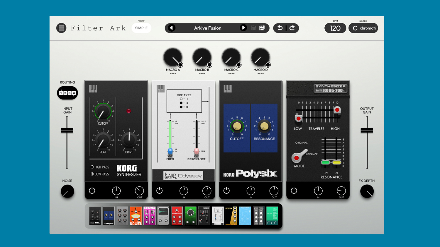 Korg Filter Ark: креативный плагин с легендарными фильтрами Korg