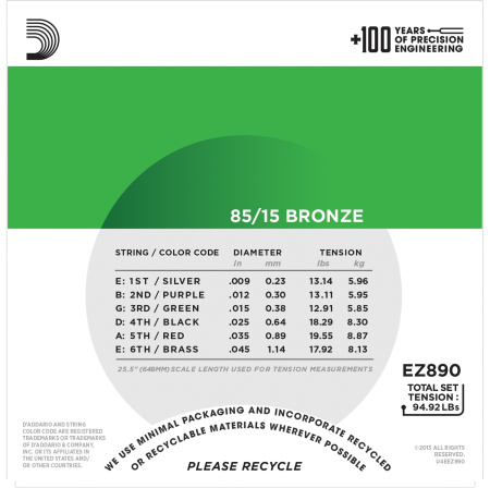 D'Addario EZ890 по цене 1 100 ₽