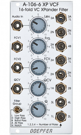 Doepfer A-108 6/12/24/48dB Low Pass Filter по цене 19 200 ₽