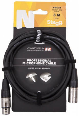 STAGG NMC3R Кабель XLR f - XLR m по цене 1 050 ₽