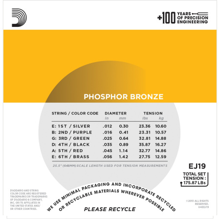 D'Addario EJ19 по цене 1 550 ₽