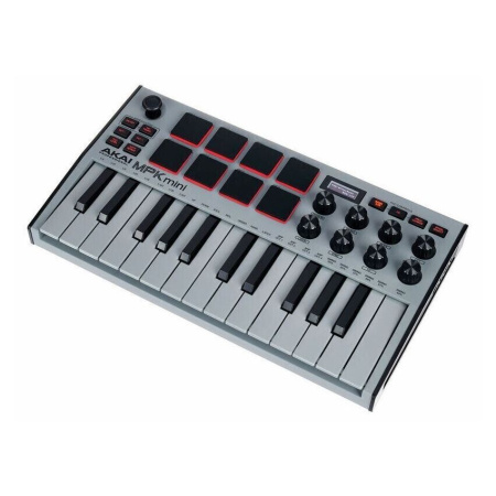 AKAI PRO MPK Mini MK3 Grey по цене 13 600 ₽